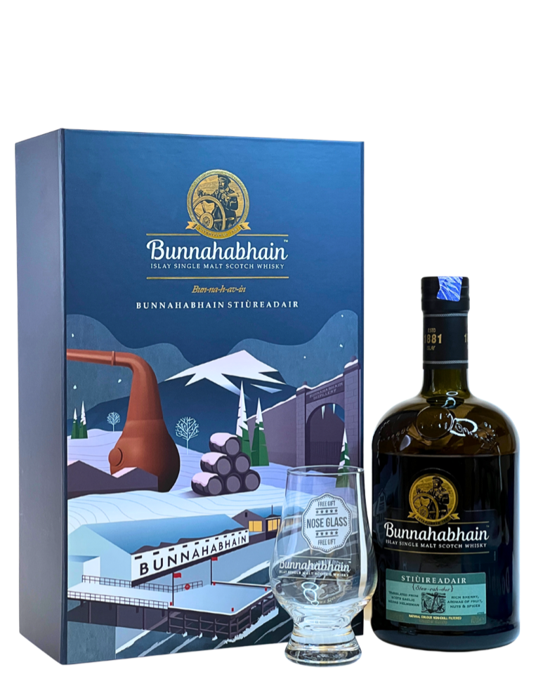Bunnahabhain Stiuireadair Giftpack - Premium Single Malt Whisky from Bunnahabhain - Shop now at Whiskery