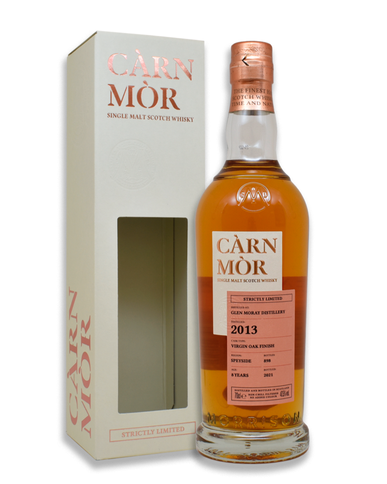 Càrn Mòr Strictly Limited Glen Moray 2013 8 Year Old EU Virgin Oak
