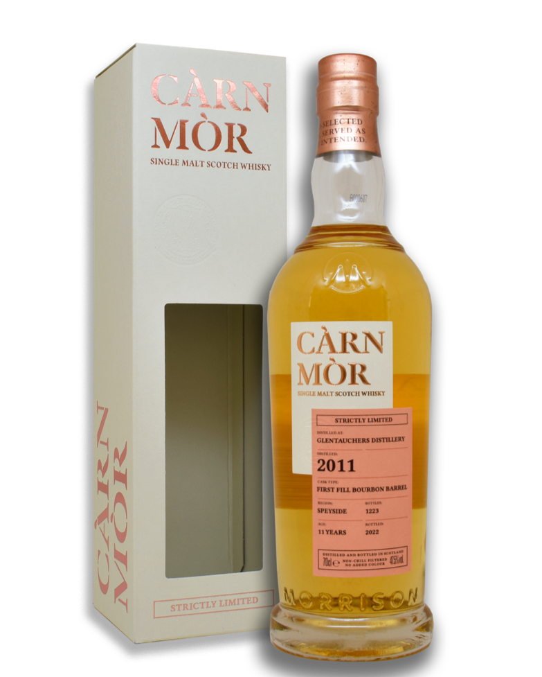 Càrn Mòr Strictly Limited Glentauchers 2011, 11 Year Old First Fill Bourbon - Premium Independent Bottle from Carn Mor - Shop now at Whiskery