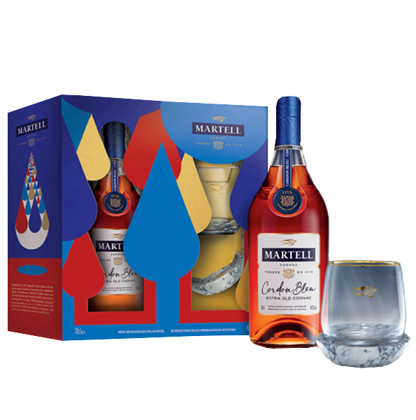 Martell Cordon Bleu Gift Set - Premium Giftpack from Martell - Shop now at Whiskery