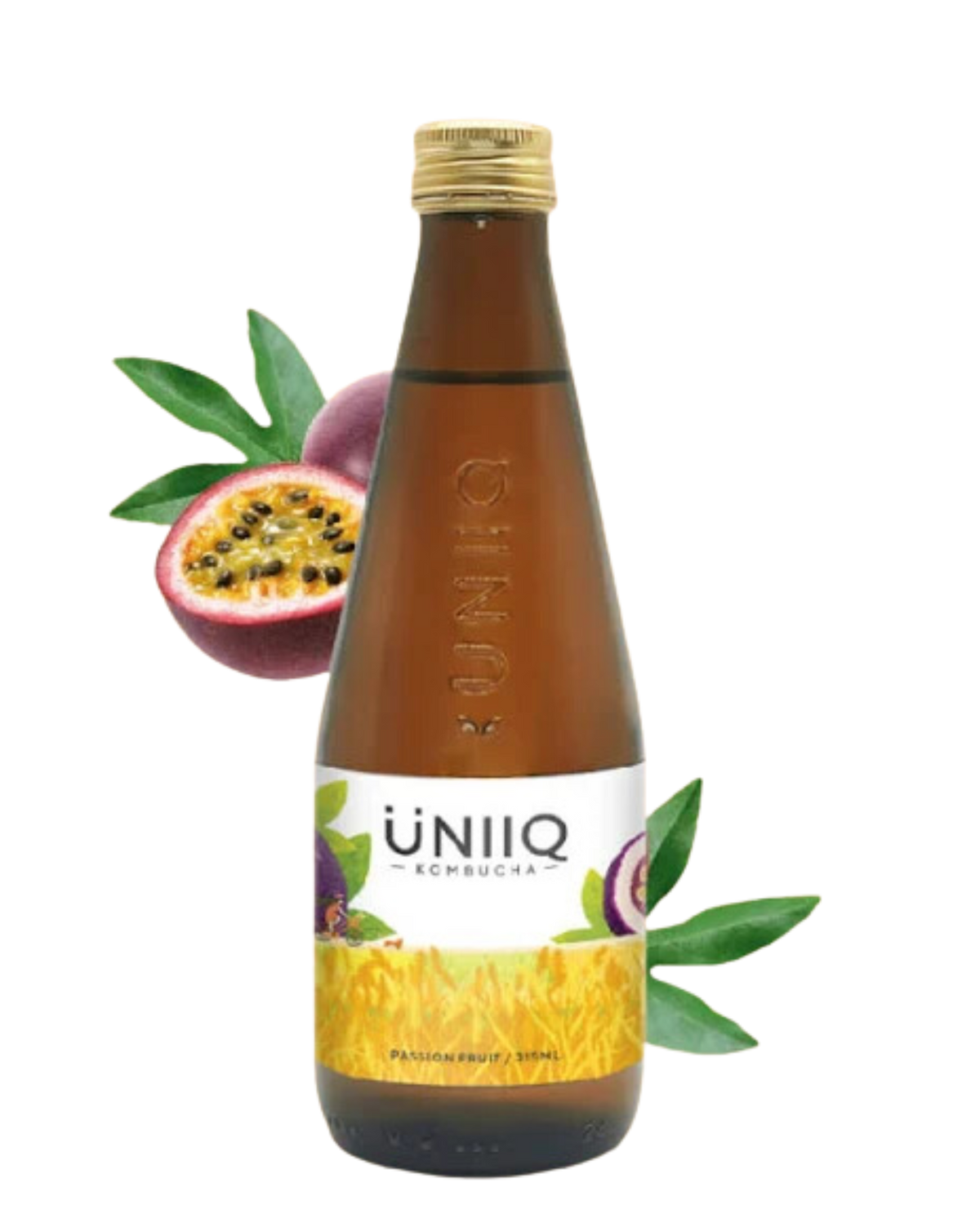Uniiq Passion Fruit Kombucha 4x315ml