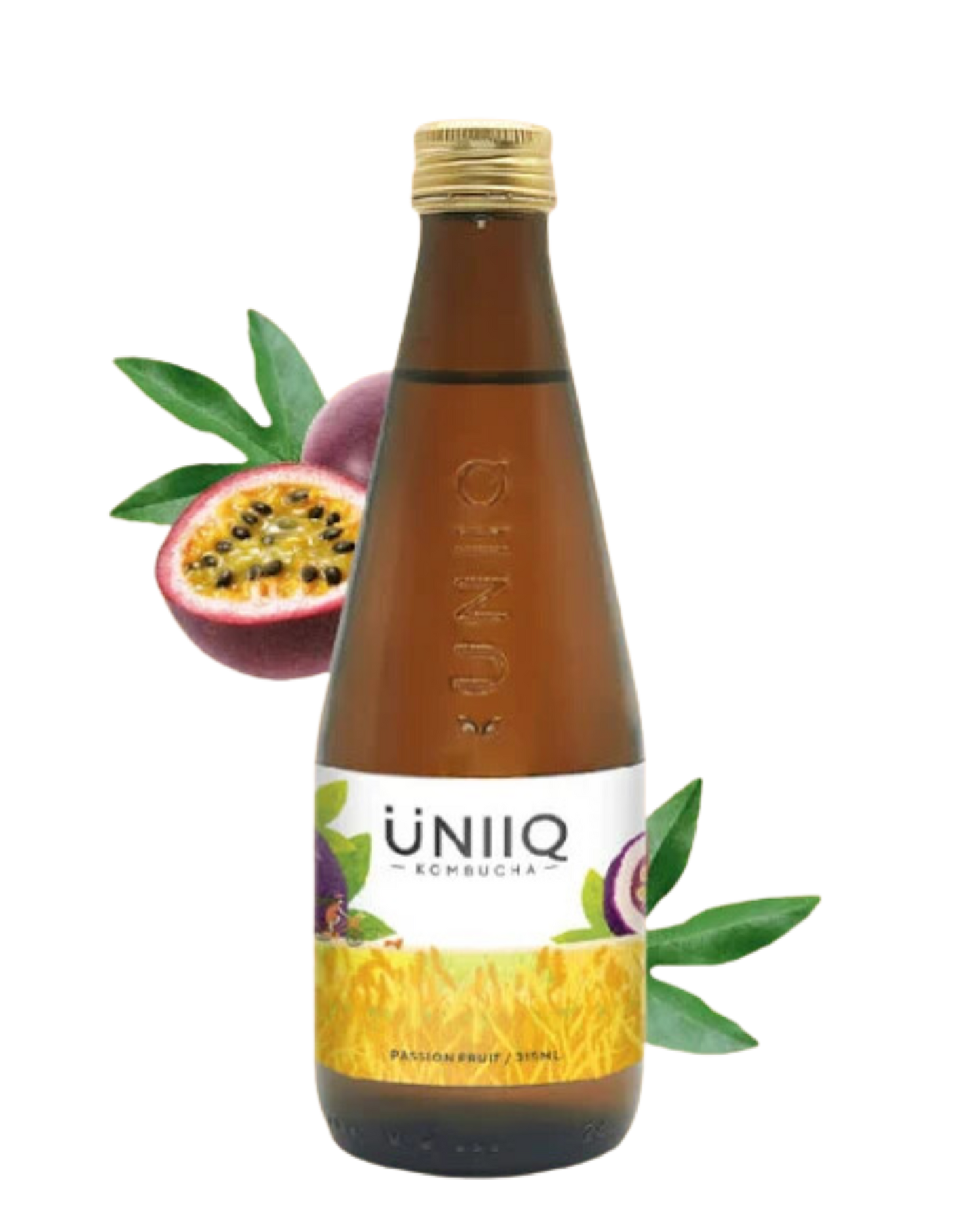 Uniiq Passion Fruit Kombucha 4x315ml - Premium Premium Mixer from Uniiq - Shop now at Whiskery