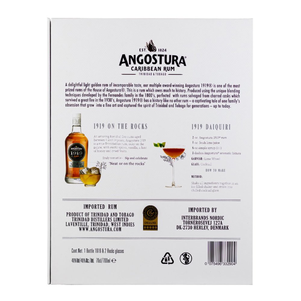 Angostura 1919, 8 Year Old Gift Set - Premium Giftpack from Angostura - Shop now at Whiskery