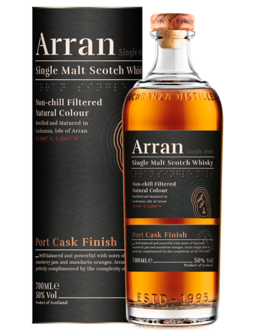 Arran Port Cask Finish - Premium Single Malt from Arran - Shop now at Whiskery