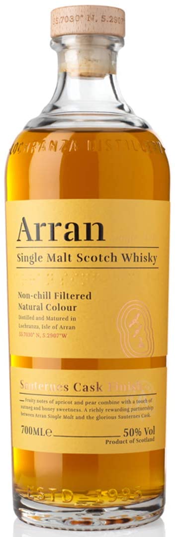 Arran Sauternes Cask Finish - Premium Single Malt from Arran - Shop now at Whiskery