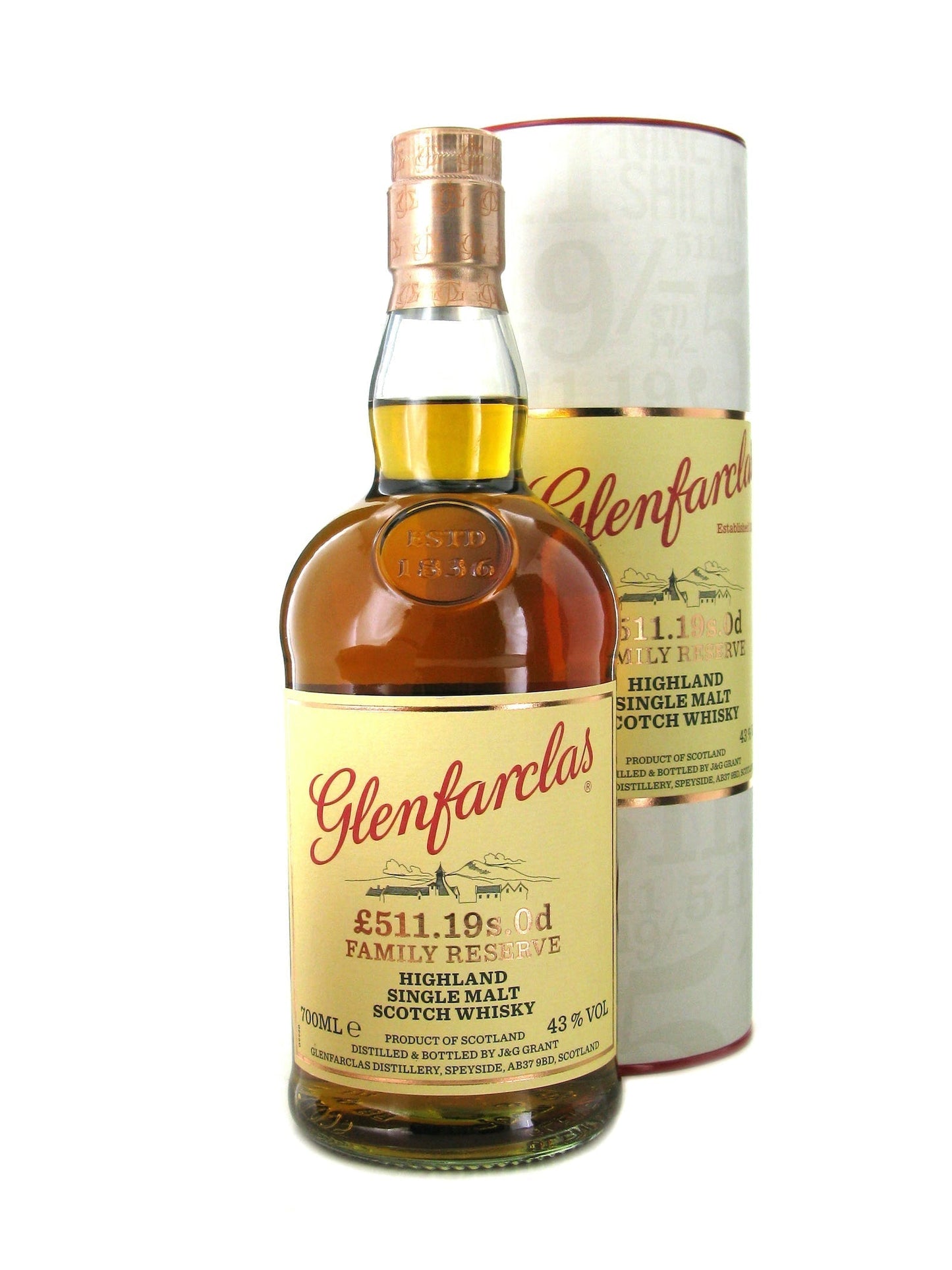 Glenfarclas £511.19s.0d Family Reserve