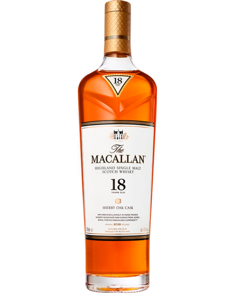 Macallan 18 Year Old Sherry Oak Cask - Premium Whisky from Macallan - Shop now at Whiskery
