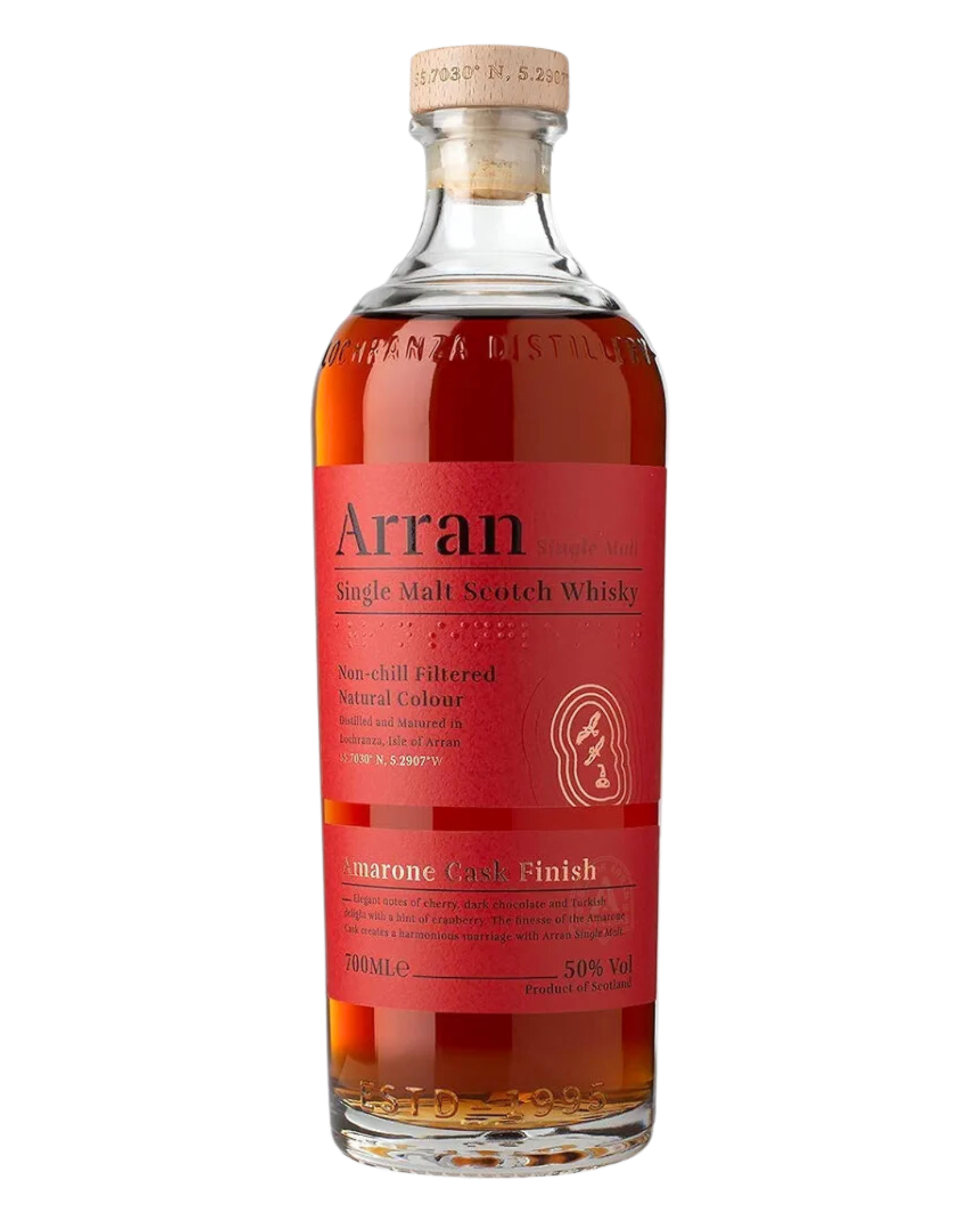 Arran Amarone Cask Finish - Premium Single Malt Whisky from Arran - Shop now at Whiskery