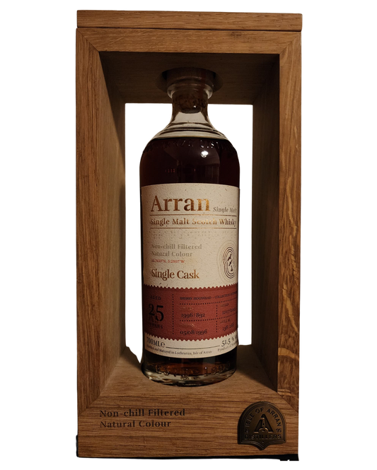 Arran Limited Edition Single Cask, 25 Years Old, 1996 Cask No. #892