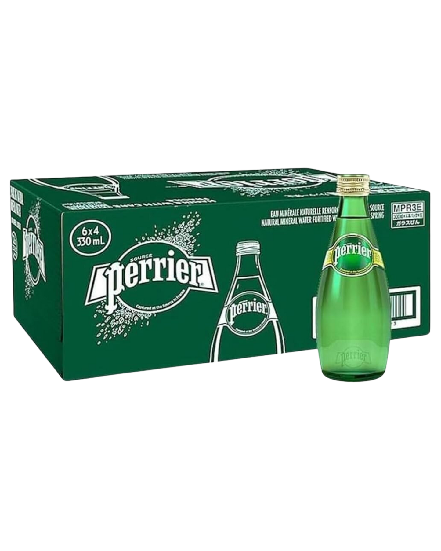 Perrier Sparkling Natural Mineral Water 24x330ml - Premium Premium Mixer from Perrier - Shop now at Whiskery