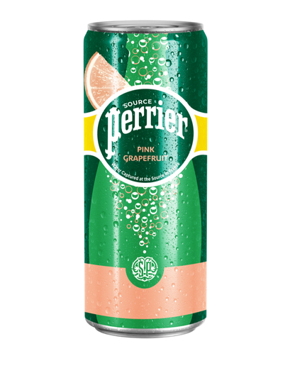 Perrier Natural Pink Grapefruit Flavoured Sparkling Mineral Water 30 x 250ml - Premium Premium Mixer from Perrier - Shop now at Whiskery