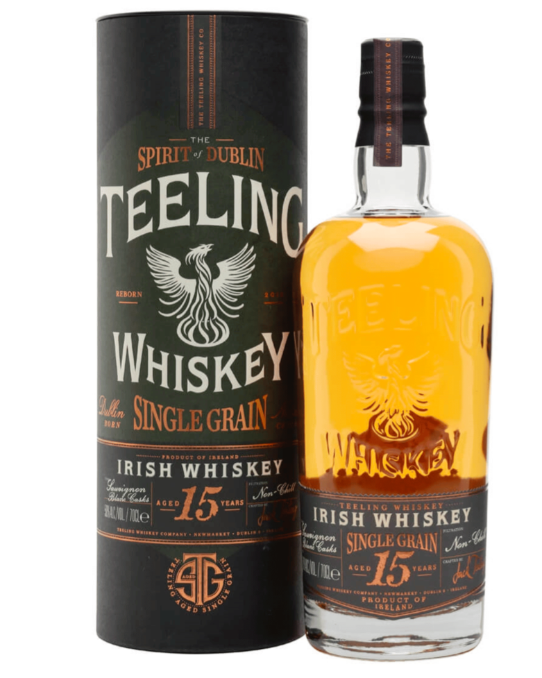 Teeling 15 Year Old Single Grain Sauvignon Blanc White Wine Cask - Premium Irish Whiskey from Teeling - Shop now at Whiskery