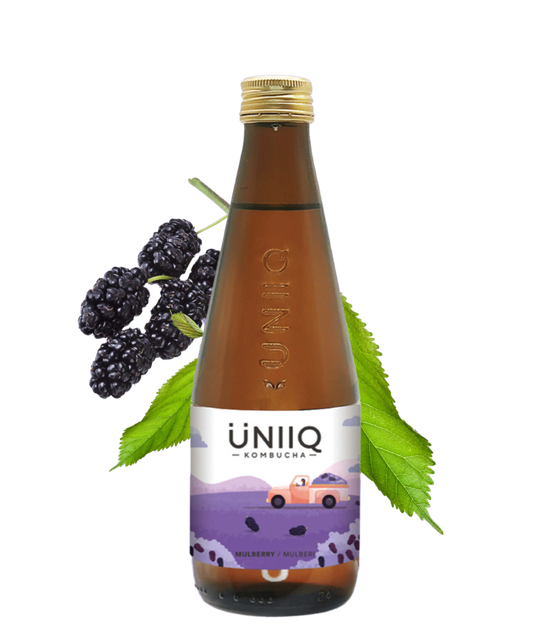 Uniiq Mulberry Kombucha 4x315ml - Premium Premium Mixer from Uniiq - Shop now at Whiskery