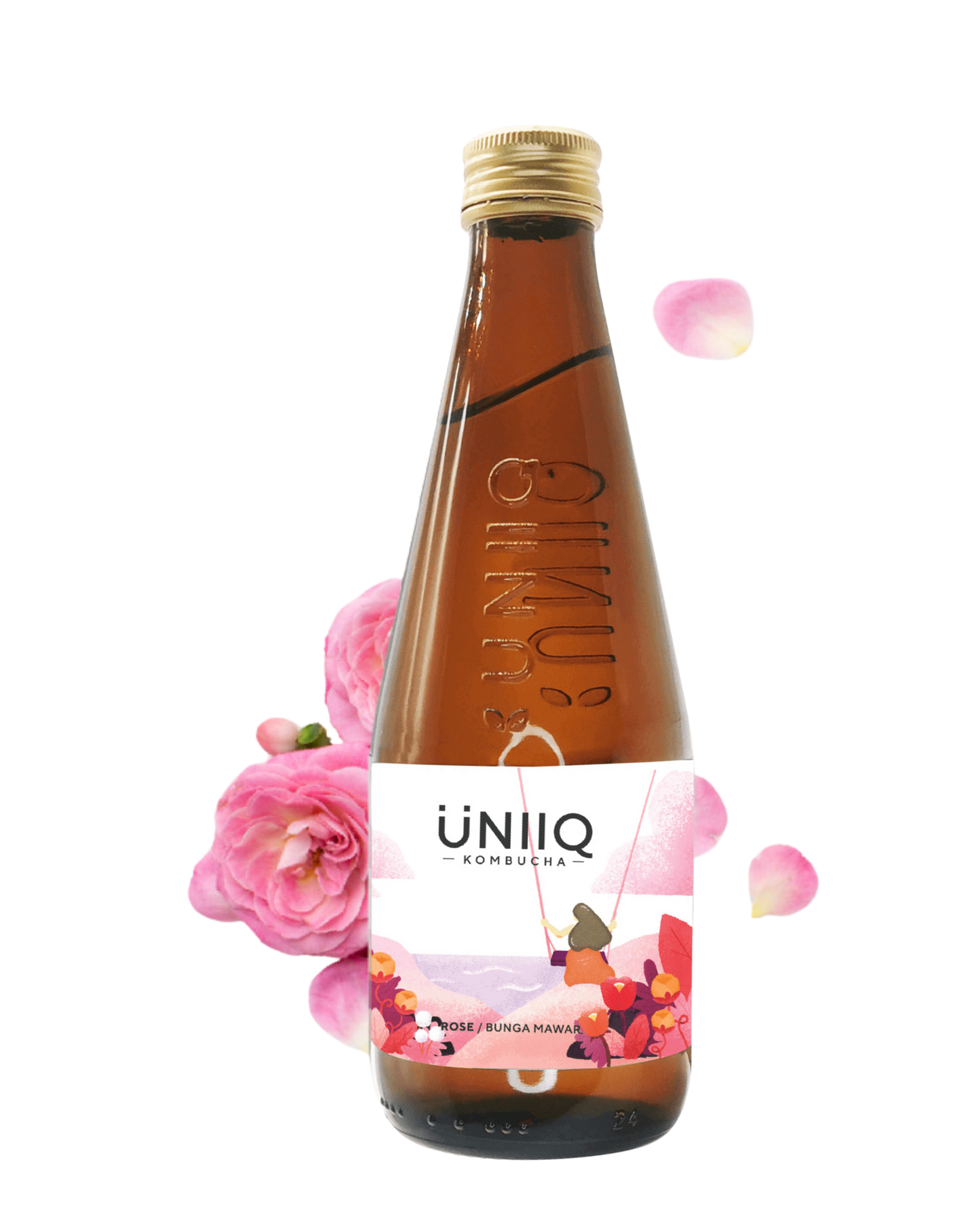 Uniiq Rose Kombucha 4x315ml - Premium Premium Mixer from Uniiq - Shop now at Whiskery