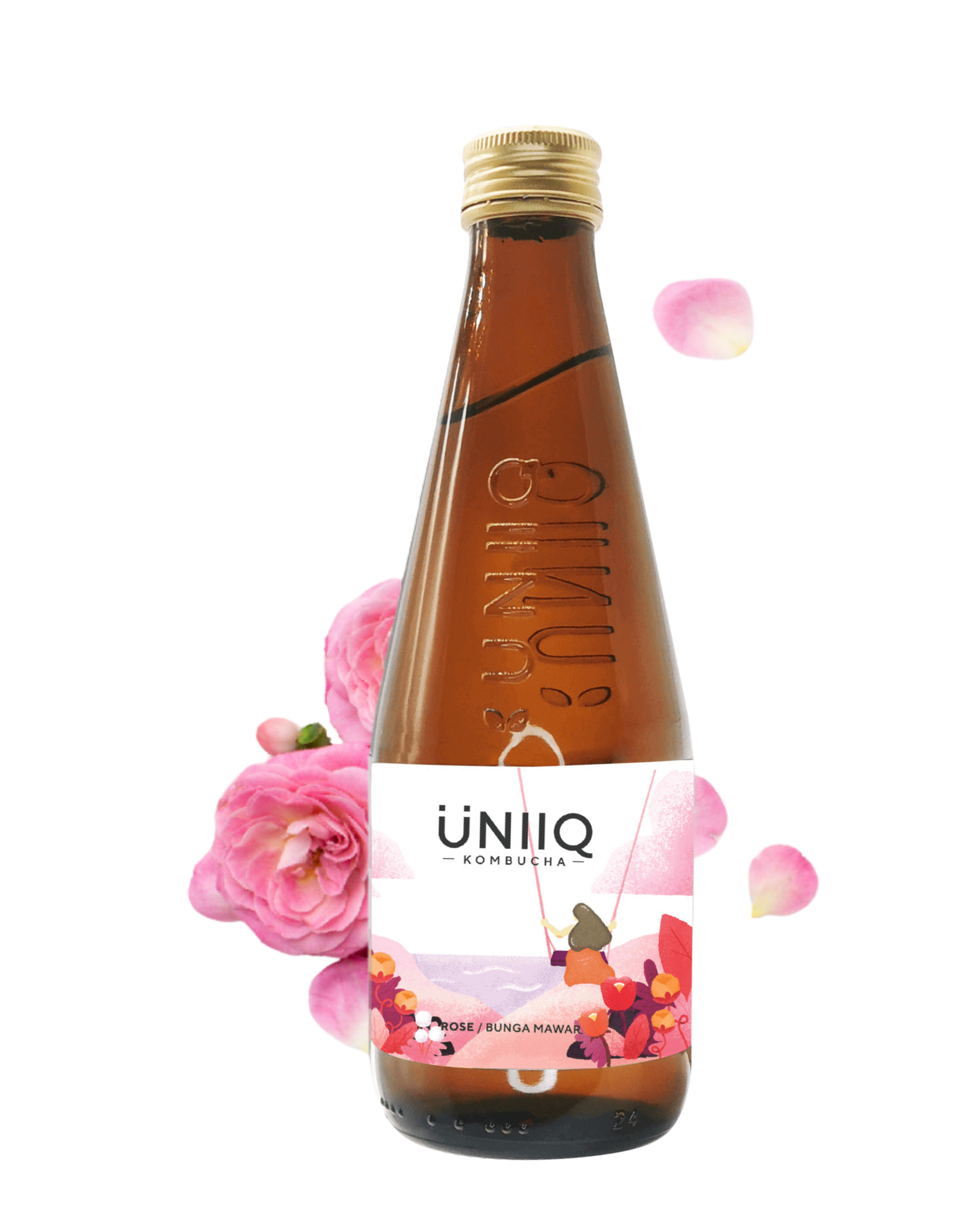 Uniiq Rose Kombucha 4x315ml - Premium Premium Mixer from Uniiq - Shop now at Whiskery