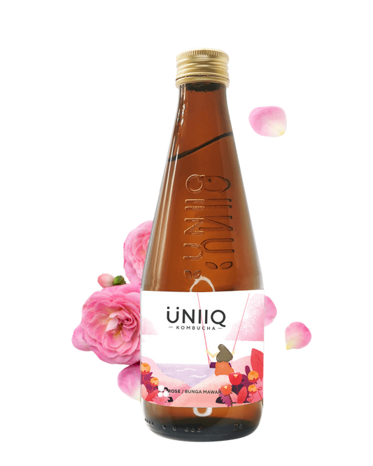 Uniiq Rose Kombucha 4x315ml - Premium Premium Mixer from Uniiq - Shop now at Whiskery