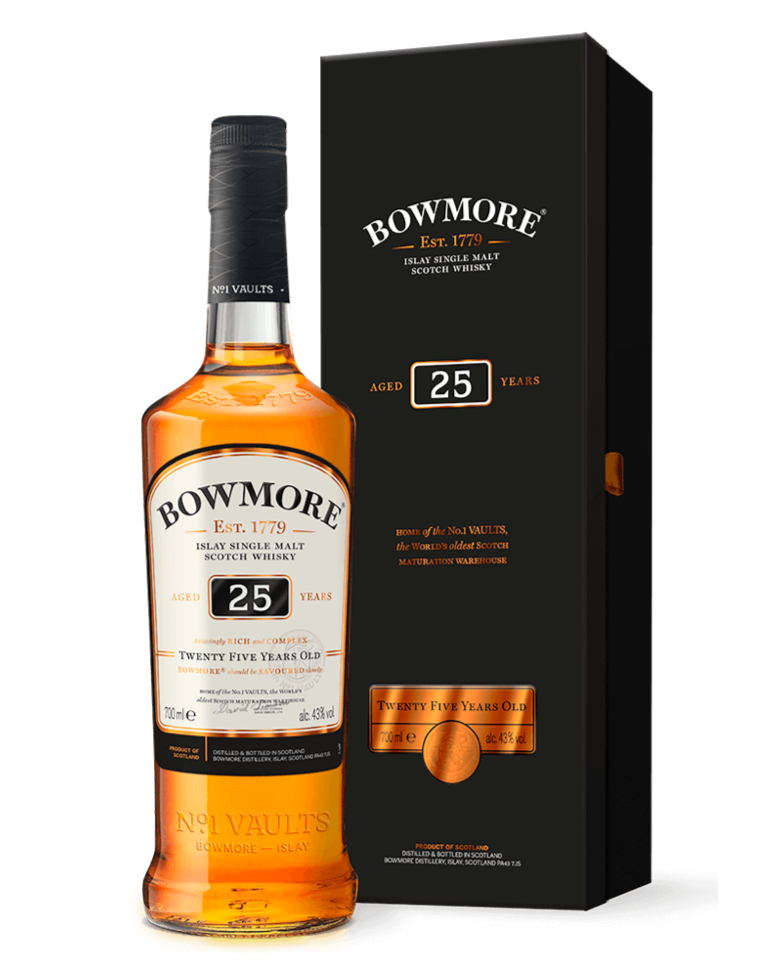 Bowmore 25 Year Old - Premium Single Malt from Bowmore - Shop now at Whiskery