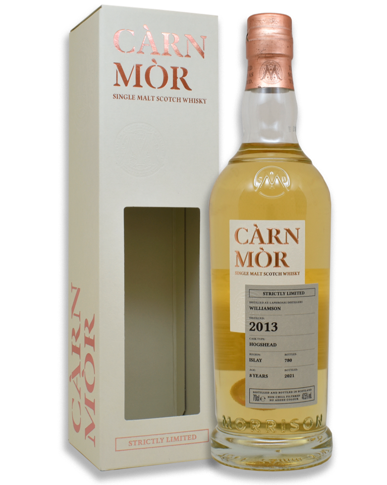 Carn Mor Stricly Limited Williamson (Laphroaig) 2013, 8 Year Old - Premium Independent Bottle from Carn Mor - Shop now at Whiskery