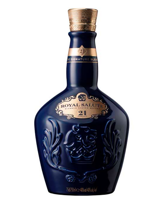 Chivas Royal Salute 21 Year Old Signature Blend - Premium Blended Scotch from Royal Salute - Shop now at Whiskery