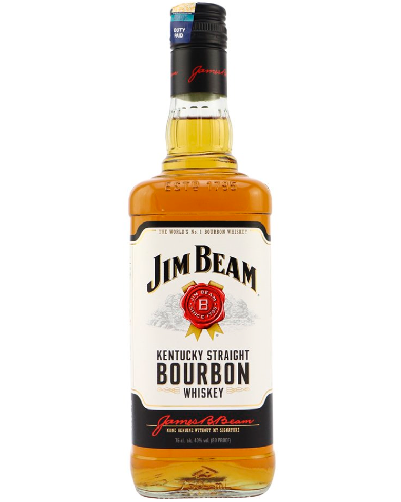 Jim Beam Kentucky Straight Bourbon Whiskey - Premium Whisky from Jim Beam - Shop now at Whiskery