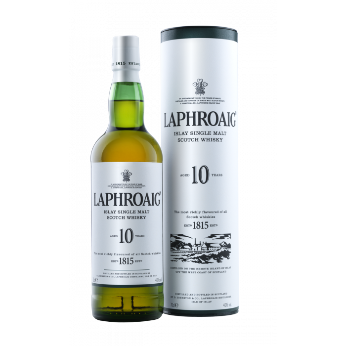 Laphroaig 10 Year Old - Premium Single Malt from Laphroaig - Shop now at Whiskery