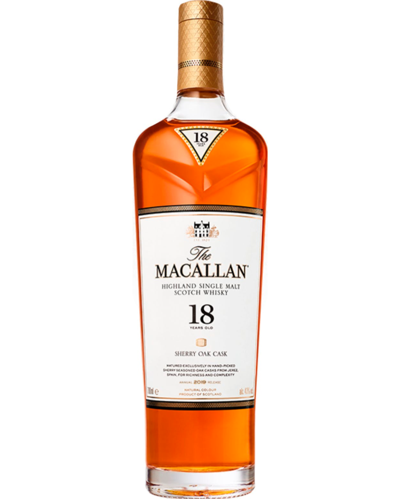 Macallan 18 Year Old Sherry Oak Cask - Premium Single Malt Whisky from Macallan - Shop now at Whiskery