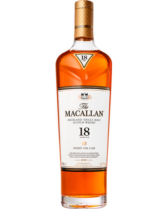 Macallan 18 Year Old Sherry Oak Cask - Premium Whisky from Macallan - Shop now at Whiskery