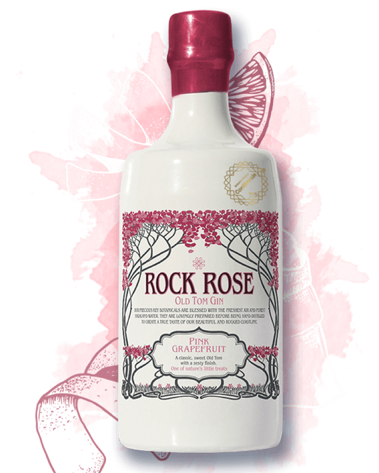 Rock Rose Gin Pink Grapefruit Old Tom - Premium Gin from Rock Rose - Shop now at Whiskery