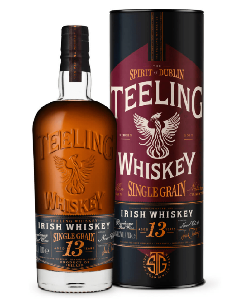 Teeling 13 Year Old Single Grain Bordeaux Red Wine Cask - Premium Whisky from Teeling - Shop now at Whiskery