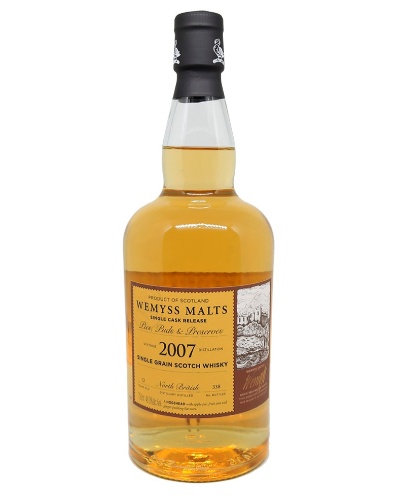 Wemyss Single Cask Range North British 2007, 12 Year Old, Pies, Puds and Preserves - Premium Whisky from Wemyss - Shop now at Whiskery