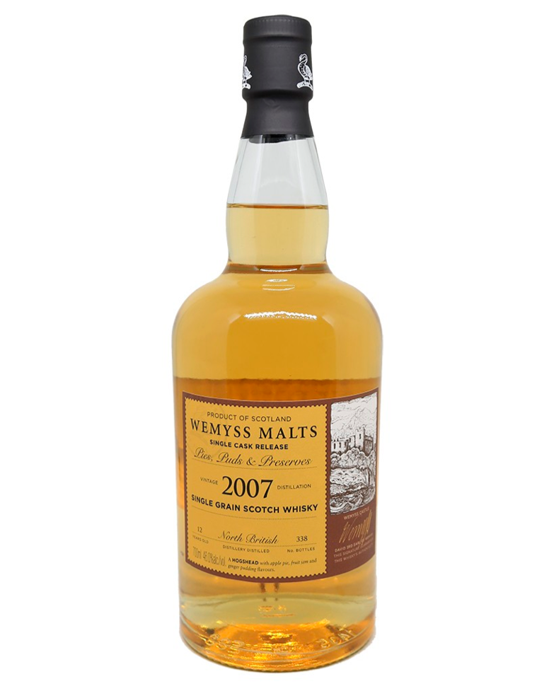 Wemyss Single Cask Range North British 2007, 12 Year Old, Pies, Puds and Preserves - Premium Independent Bottle from Wemyss - Shop now at Whiskery