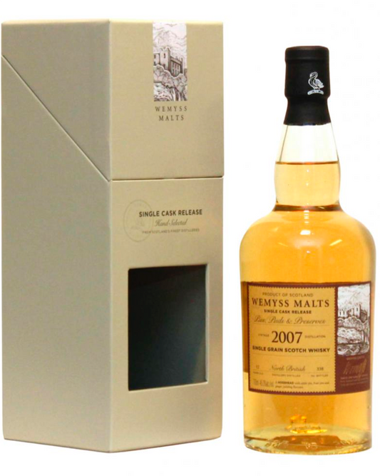 Wemyss Single Cask Range North British 2007, 12 Year Old, Pies, Puds and Preserves - Premium Independent Bottle from Wemyss - Shop now at Whiskery