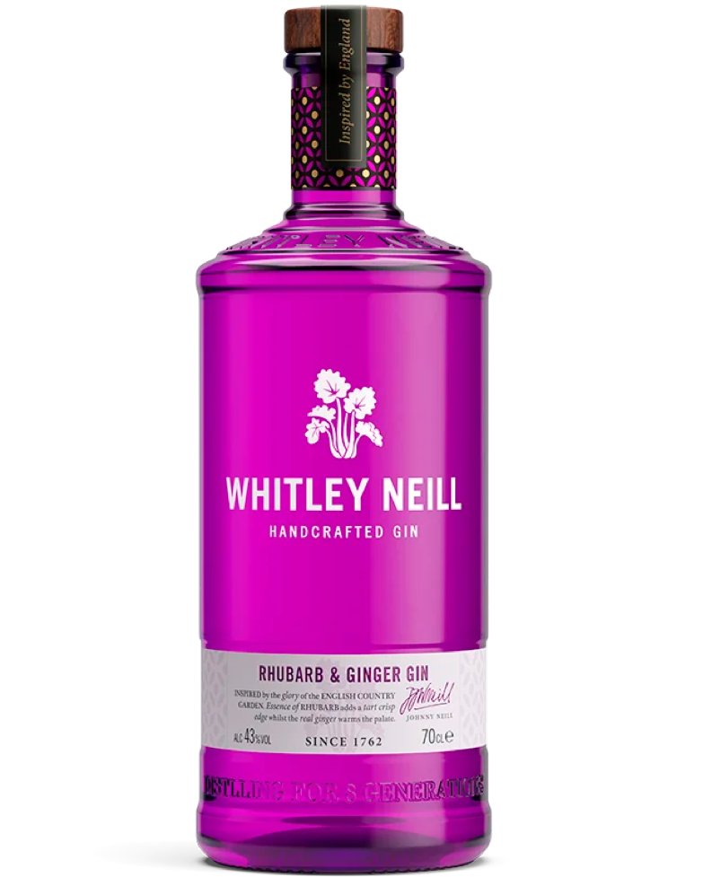 Whitley Neill Rhubarb & Ginger Gin - Premium Gin from Whitley Neill - Shop now at Whiskery