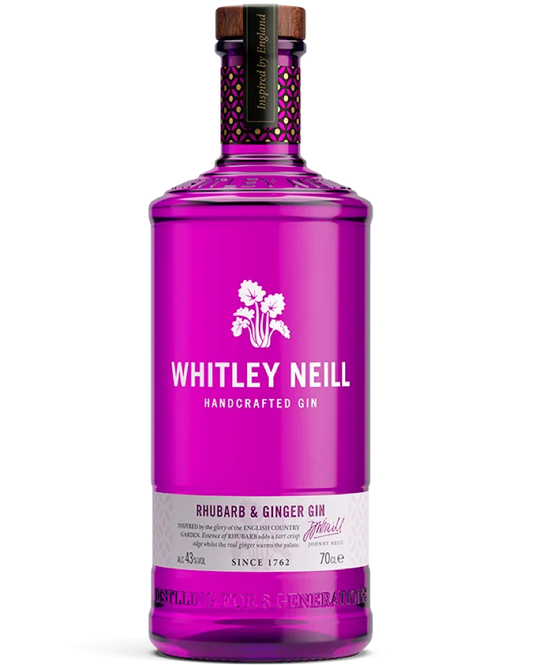 Whitley Neill Rhubarb & Ginger Gin - Premium Gin from Whitley Neill - Shop now at Whiskery