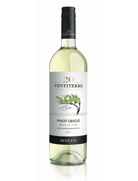 Zonin Ventiterre Pinot Grigio Delle Venezie IGT - Premium White Wine from Zonin - Shop now at Whiskery
